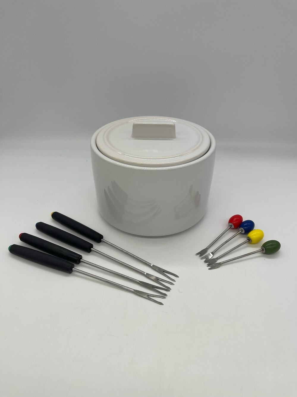 Pier 1 Stoneware Fondue Set